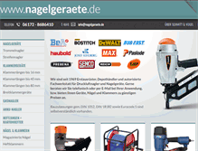 Tablet Screenshot of nagelgeraete.de